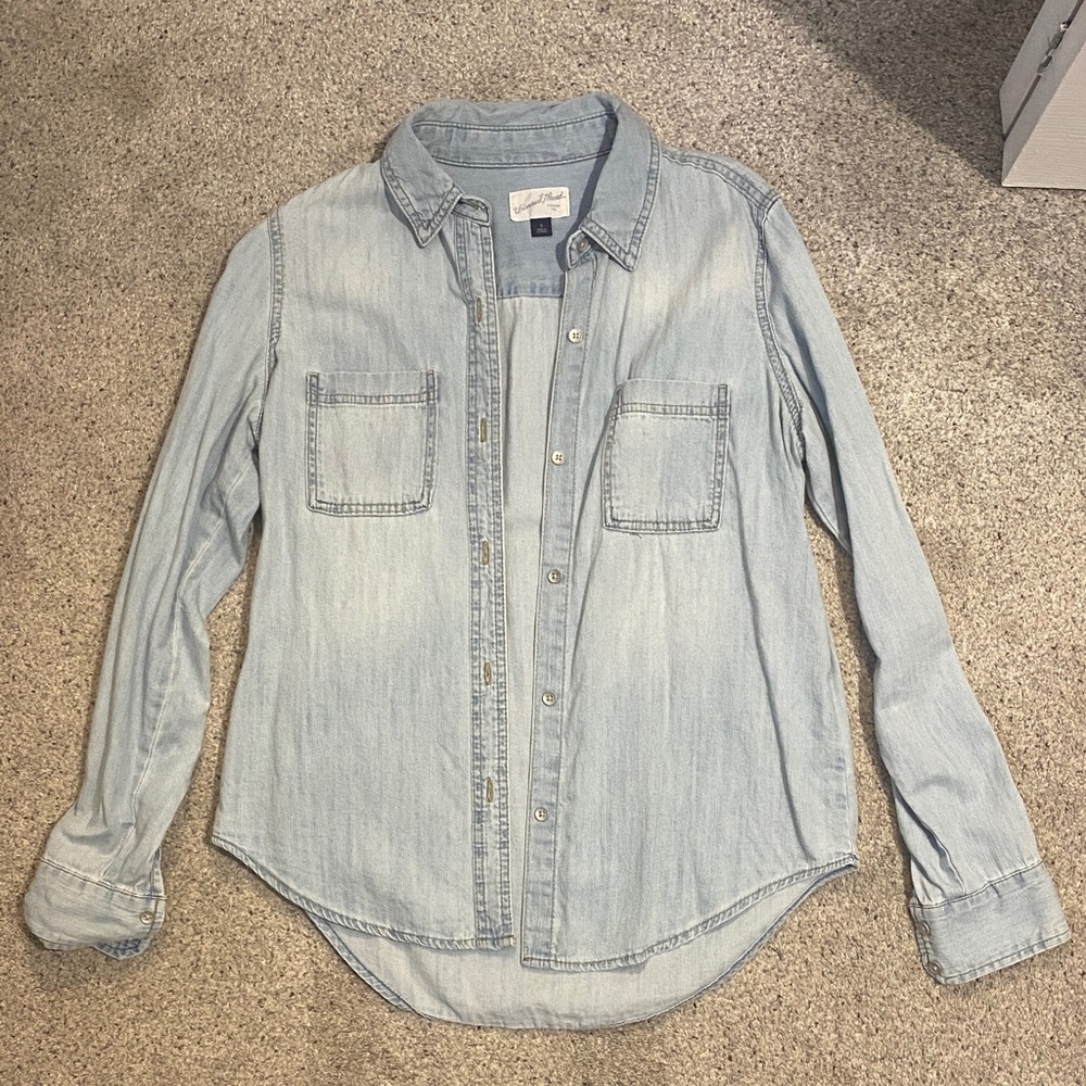 Universal Thread Light Blue Denim Shirt